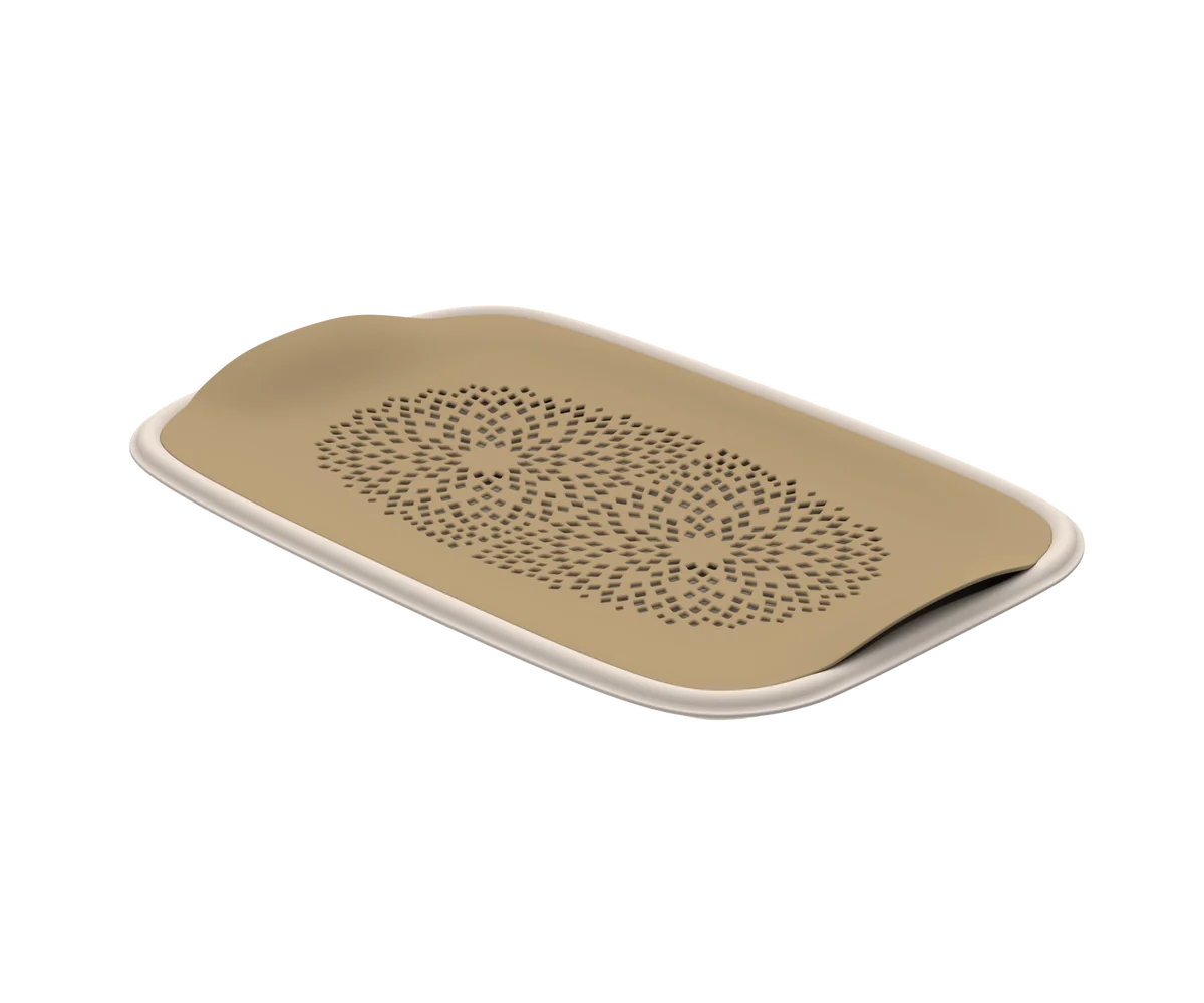 Альт-пласт Поднос с вкладышем-сушилкой Эгоист (406×266×38мм) АП 610