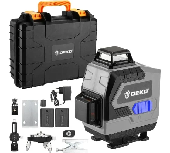 DEKO Уровень лазерный самовыравнивающийся DKLL16 в кейсе 065-0232