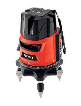 Matrix Лазерный уровень CRL-30R, 30 м, красный луч, батарейки, резьба 5/8 35034