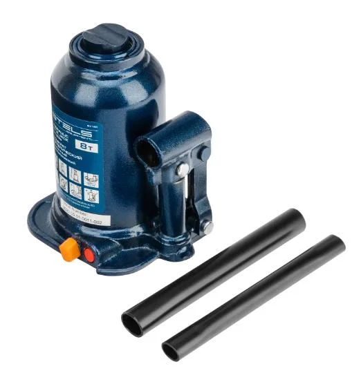 Stels Домкрат гидравлический бутылочный телескопический, 8 т, подъем 180-410 мм 51150