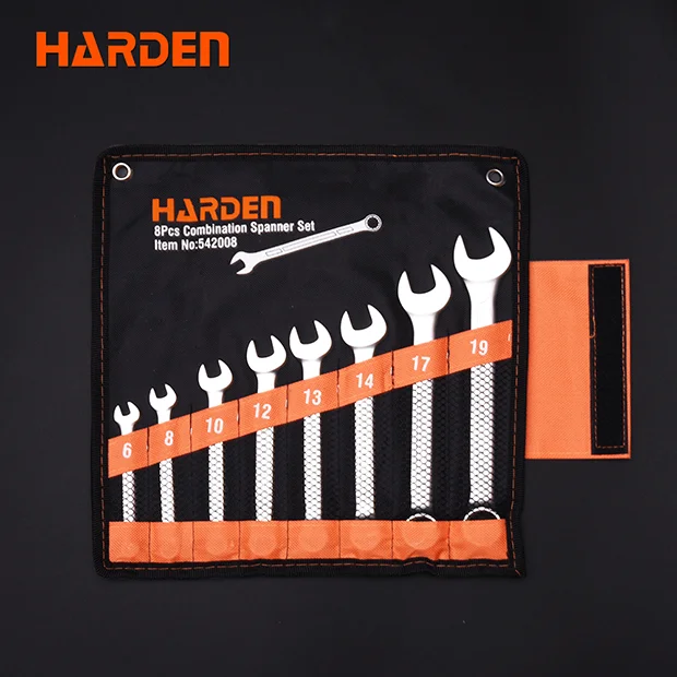 HARDEN Набор комбинированных ключей 6-19 8шт 542008