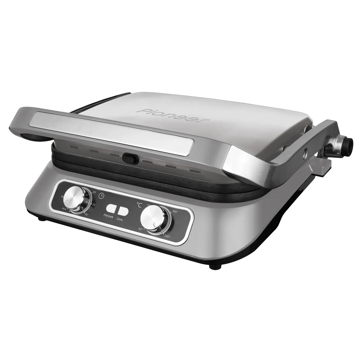 PIONEER Сендвич-гриль GR1010E silver silk 2100 Вт