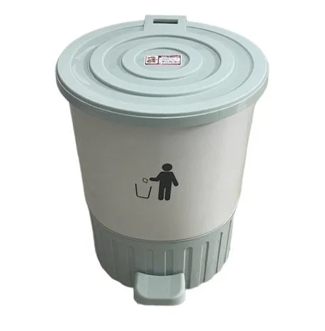 DD STYLE Ведро для мусора 8,0 л. 01061 МЕНТОЛ/БЕЛЫЙ