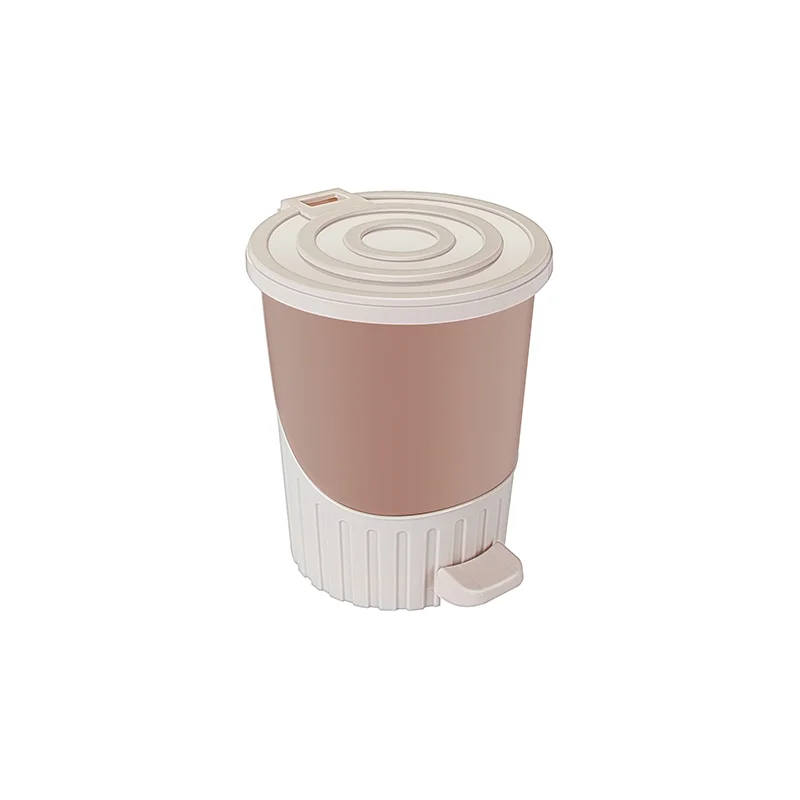 DD STYLE Ведро для мусора 14,0 л. 01062 МОЛОЧНО/КОФЕЙНЫЙ