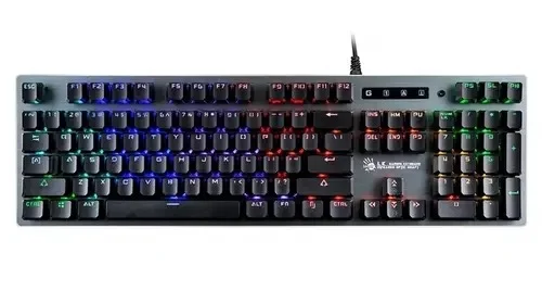 A4Tech Клавиатура Bloody B765 серый USB for gamer LED