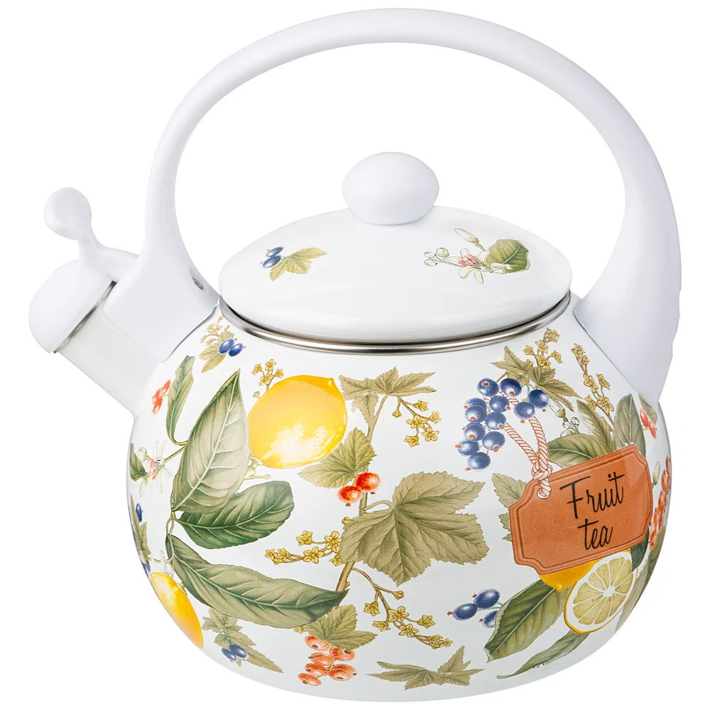 Lefard Чайник Agness Эмалированный Со Свистком Серия Фруктовая Корзина, 2,2л, Индукционное Дно. 934-589