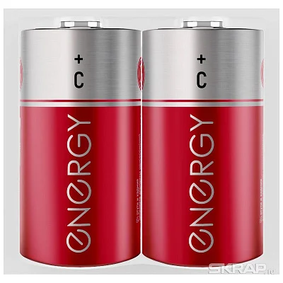 Energy Батарейка солевая R14/2S (С)