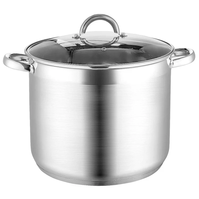 WEBBER Кастрюля 17 л, 30×24 см, из нержавеющей стали со стеклянной крышкой BE-365/2