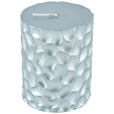 Mallony Свеча Deco Christmas Iceberg 80*65 мм голубая. 103389-SK
