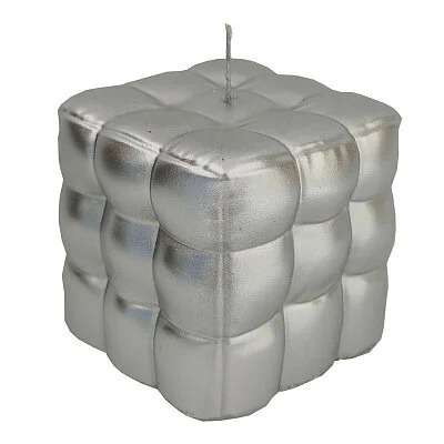 Mallony Свеча Плюшевый пуф серебряная (лак) 104544-SK