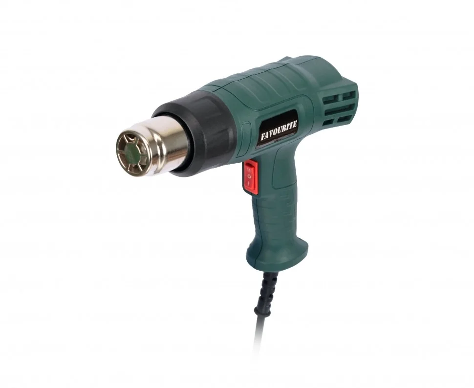 FAVOURITE Фен промыш-й 2000Вт, 400/600С, 300/500л/мин 2реж, насадки FHGP 2000K