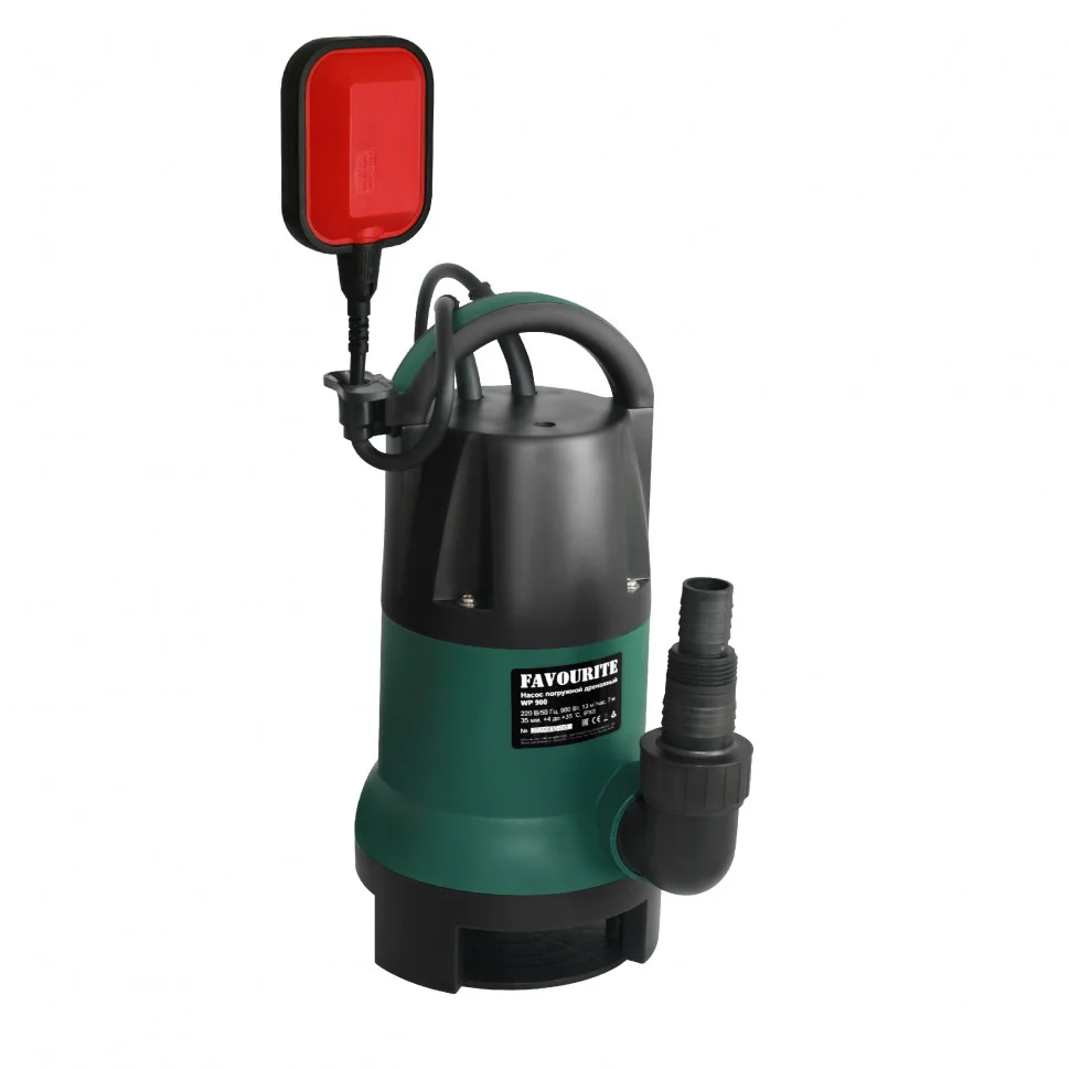 FAVOURITE Насос погружной дренажный д/грязн.воды 900Вт, 13м3/ч, 7м WP 900