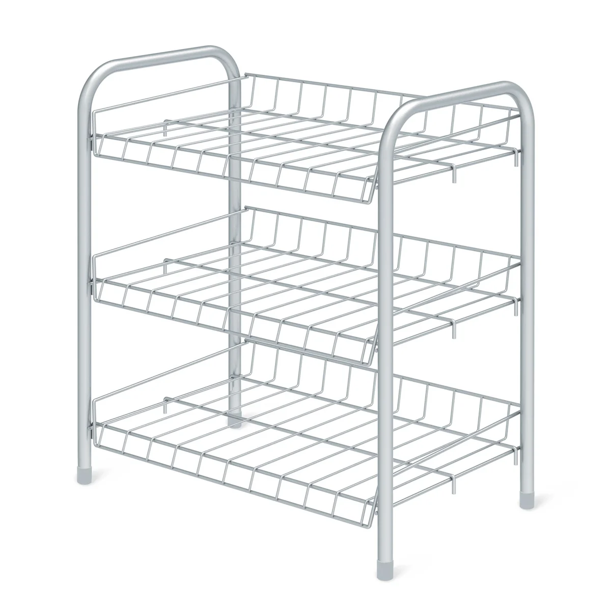 НИКА Этажерка ЭТ4/МС матовый серый