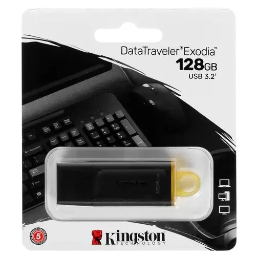 KINGSTON Флеш Диск 128GB USB3.2 Gen1 DataTraveler Exodia