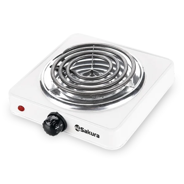 Sakura Электроплита ПЭ-08 бел 1500 Вт