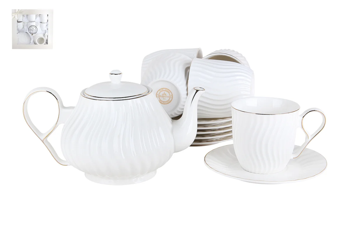 КОРАЛЛ Набор чайный 13 пр. Волна GS01