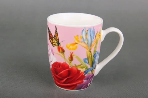 КОРАЛЛ Кружка 340мл.Алая роза B023M-A05353BC