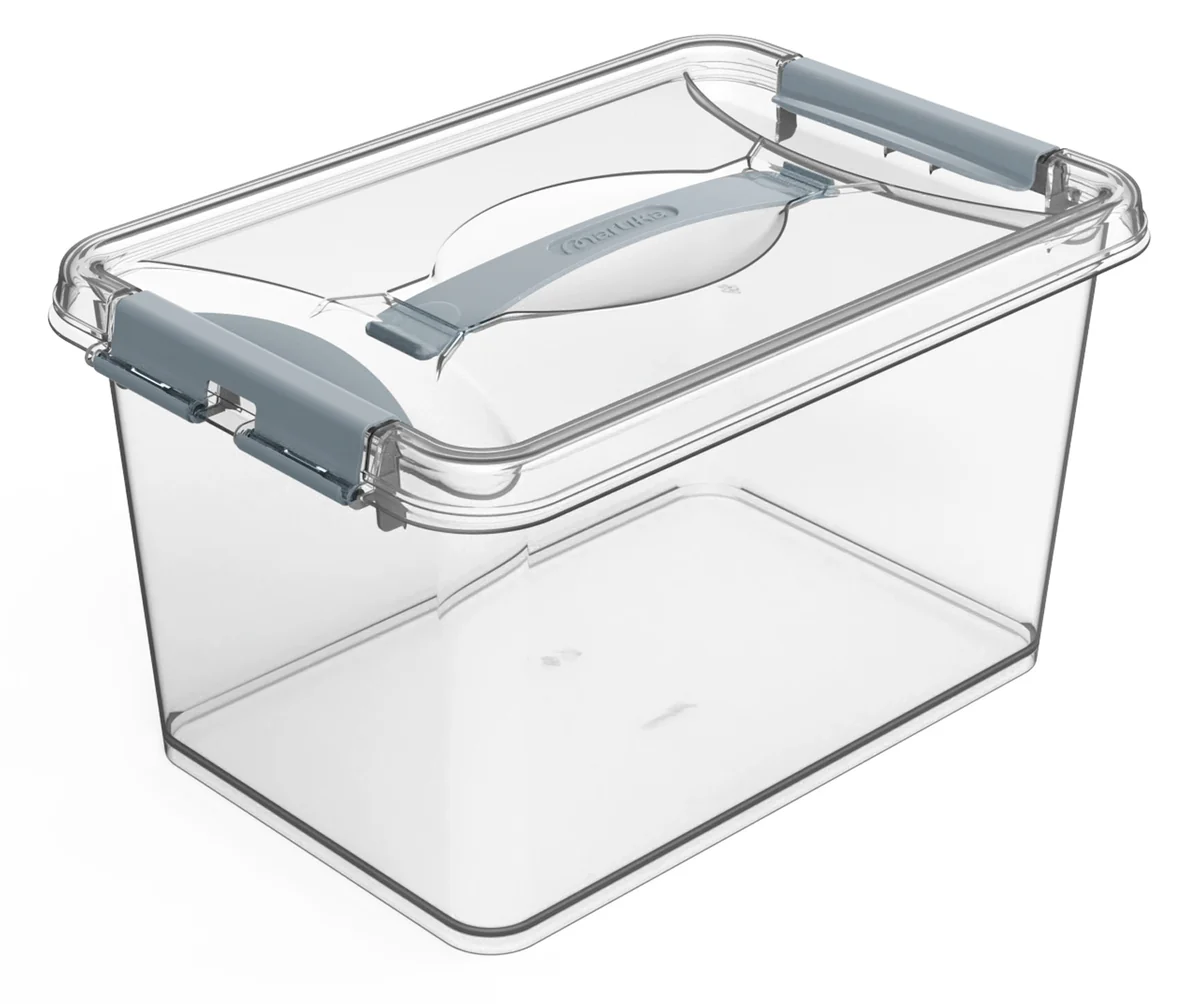 МАРТИКА Контейнер 10л КЛИК ПРОЗРАЧНЫЙ с ЗАЩЕЛКАМИ и РУЧКОЙ С274ПРО