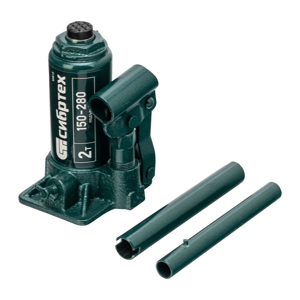 Сибртех Домкрат гидравлический бутылочный, 2 т, 150-280 мм, в пласт. кейсе 50812