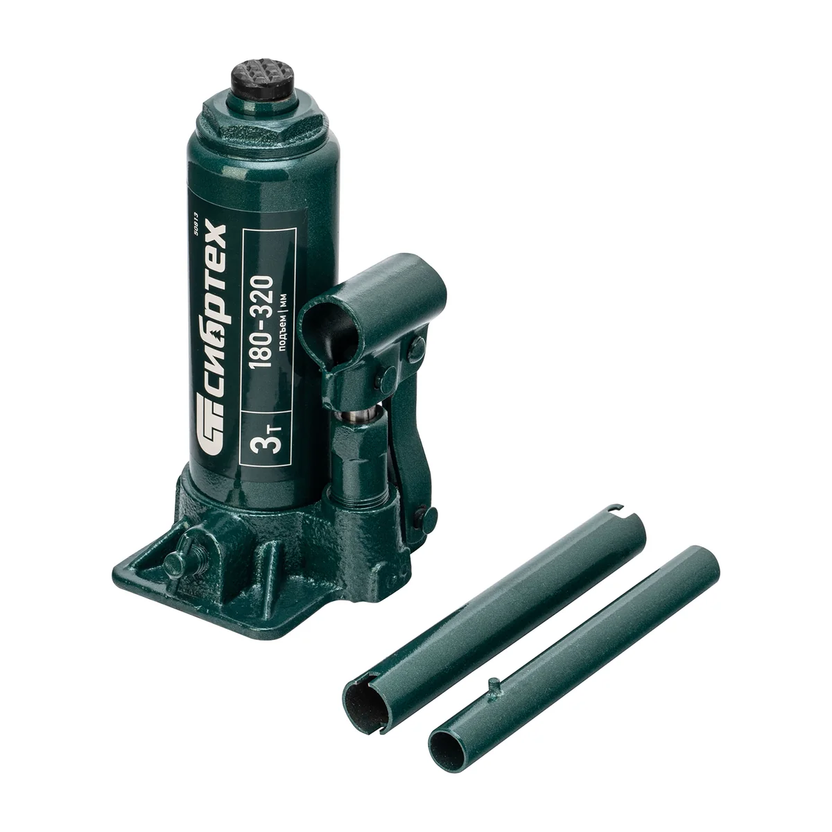 Сибртех Домкрат гидравлический бутылочный, 3 т, 180-320 мм, в пласт. кейсе 50813