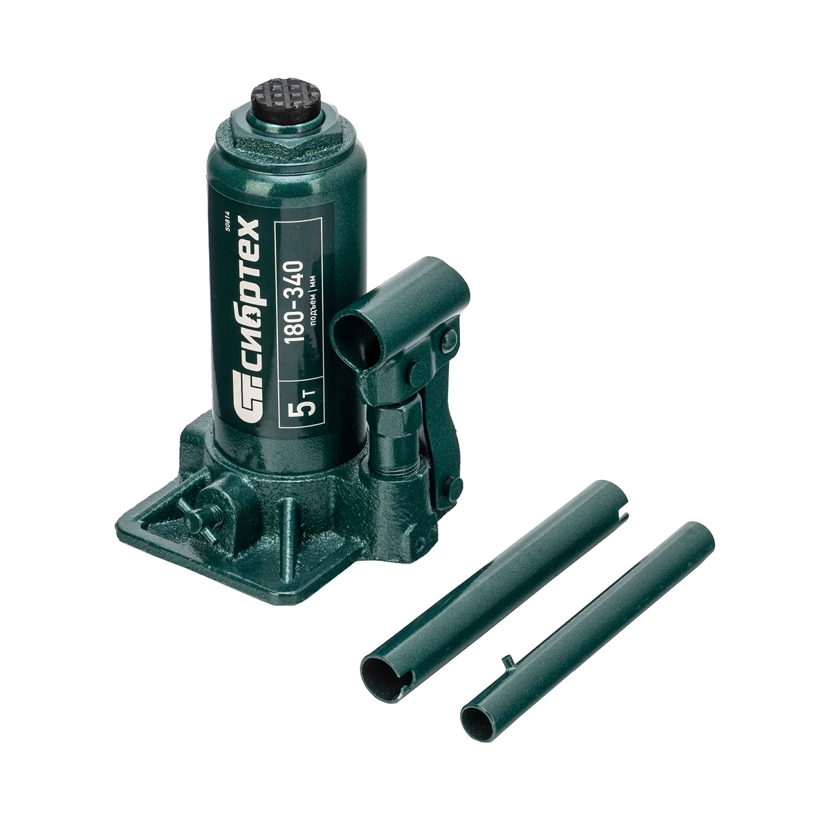 Сибртех Домкрат гидравлический бутылочный, 5 т, 180-340 мм, в пласт. кейсе 50814