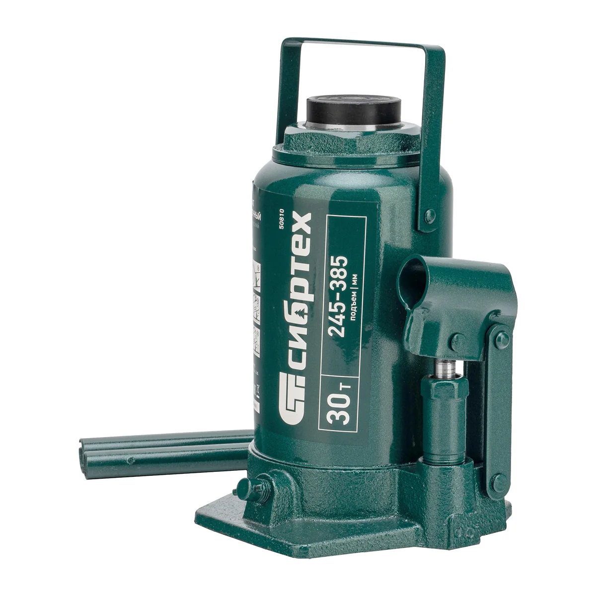 Сибртех Домкрат гидравлический бутылочный, 30 т, 245-385 мм 50810
