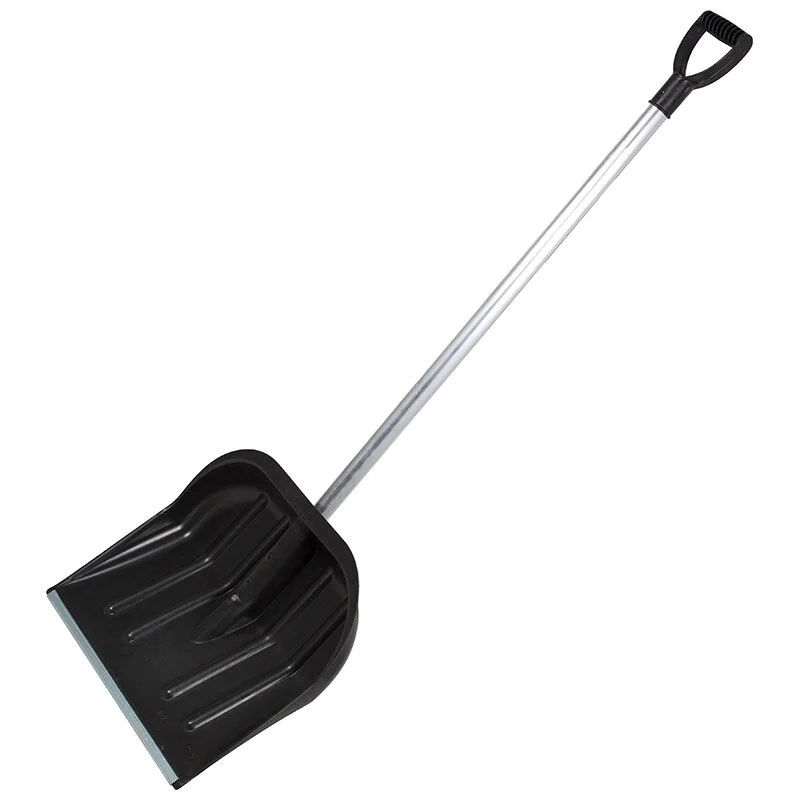Mallony Лопата снег. пласт.430х360 (в сборе с мет. пл., с ал.чер. и V-пласт.ручкой), Вьюга, аналог006275. 183782-SK