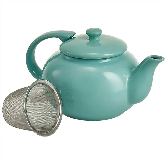 ROSARIO Чайник заварочный 750 мл с фильтром Ф19-124R бирюзовый