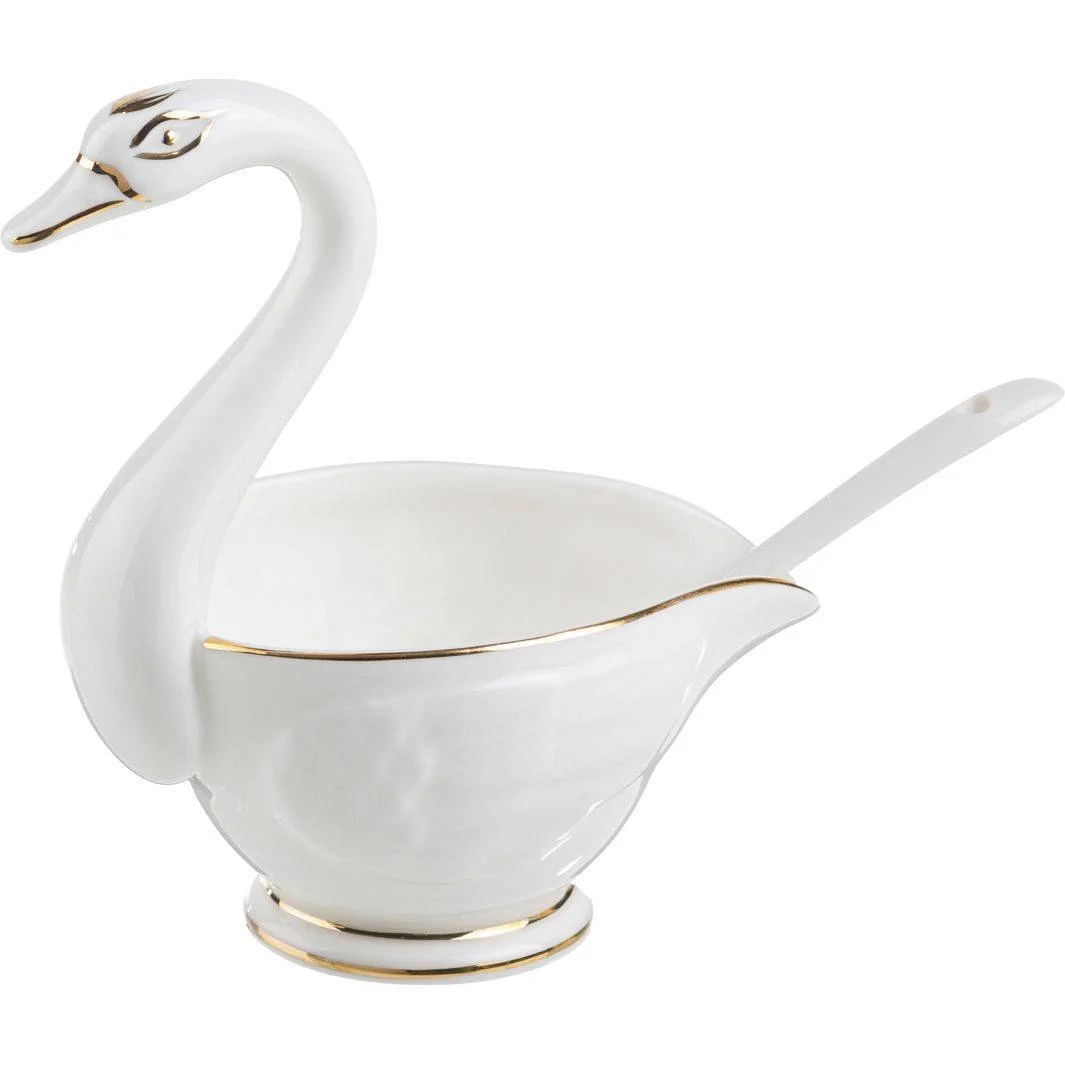 Lefard Соусник С Ложкой Лебедь 8*8*12 См 150 Мл 264-452