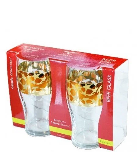 ГУСЬ ХРУСТАЛЬНЫЙ Набор бокалов для пива 568 мл. Звезды Фифа EAV81-1973