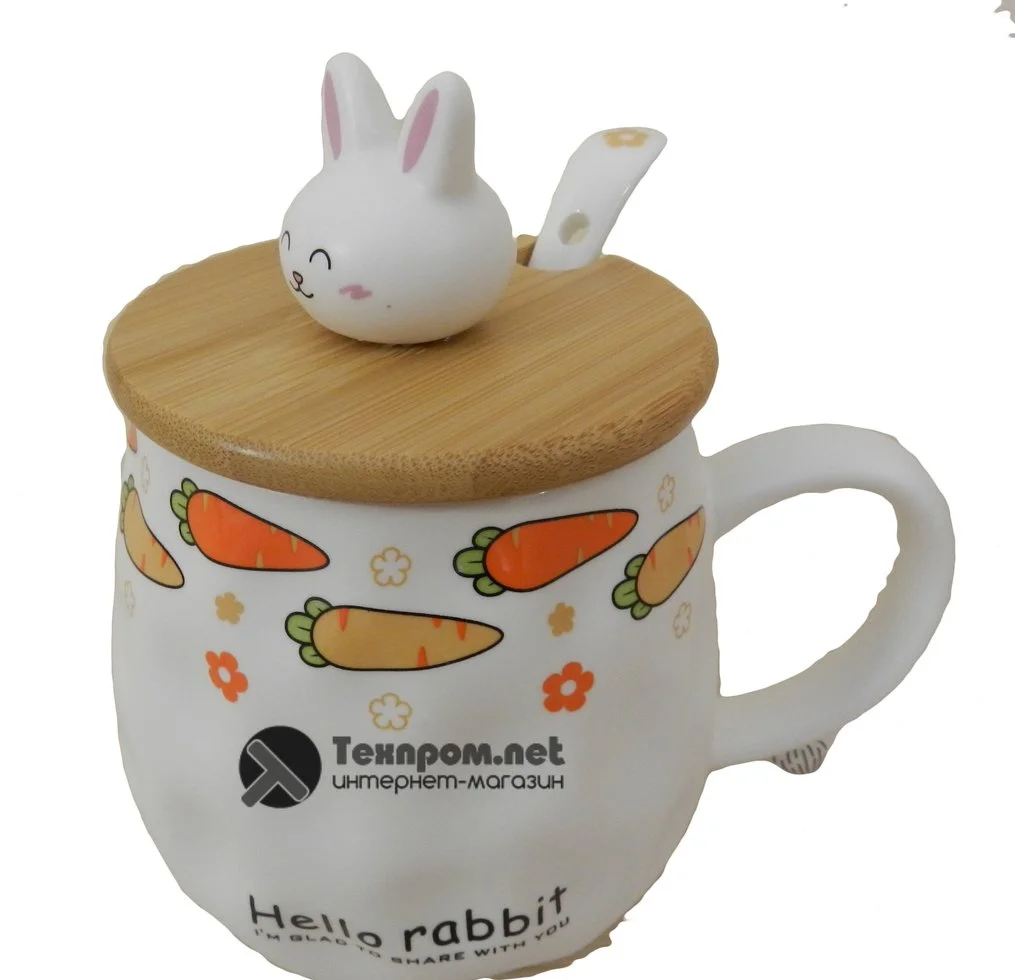 КОРАЛЛ Кружка для заваривания 400 мл. Hello, rabbit 2580