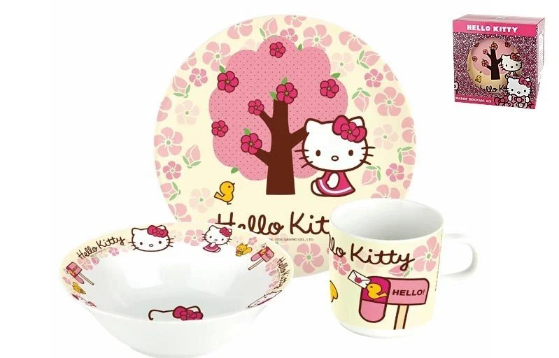 КОРАЛЛ Набор посуды д/завтрака 3 пр. Хеллоу китти TSET3XK