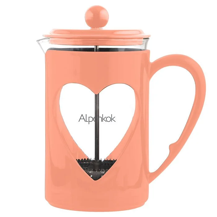 ALPENKOK Френч-пресс 800 мл. АК 711/80 коралловый