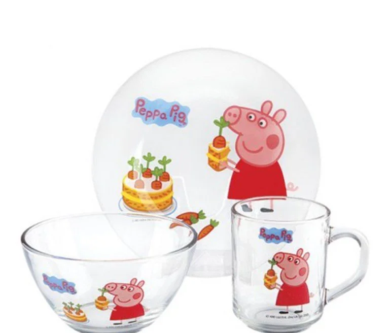 КОРАЛЛ Набор посуды д/завтрака 3 пр. Свинка пеппа. морковка 55029 SETPP/4