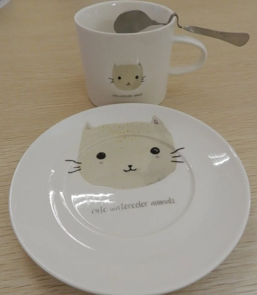 КОРАЛЛ Набор чайный 2 пр. Снежный кот 3260