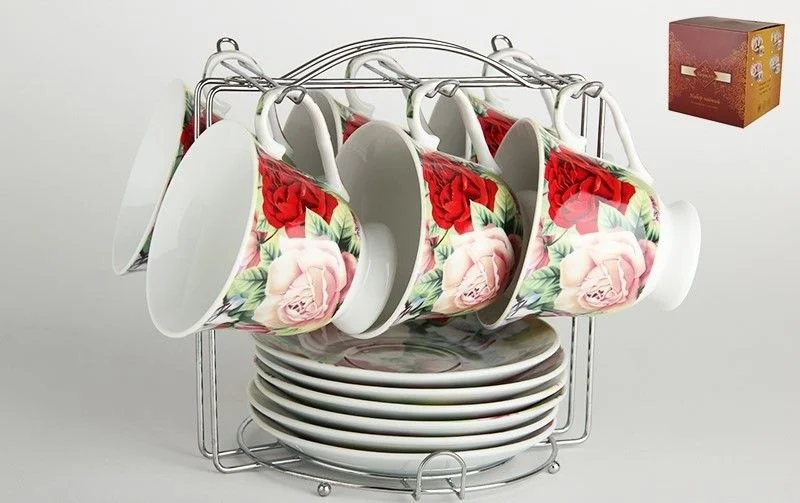 КОРАЛЛ Набор чайный 12 пр. Розовый блюз ROSY-12M