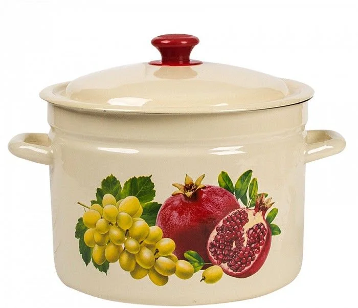 КМК Кастрюля 9 л 41804 212/6 слоновая кость