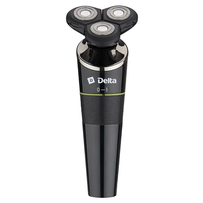 DELTA Бритва электрическая DL-0728 черная: LED дисплей, USB зарядка 5 Вт
