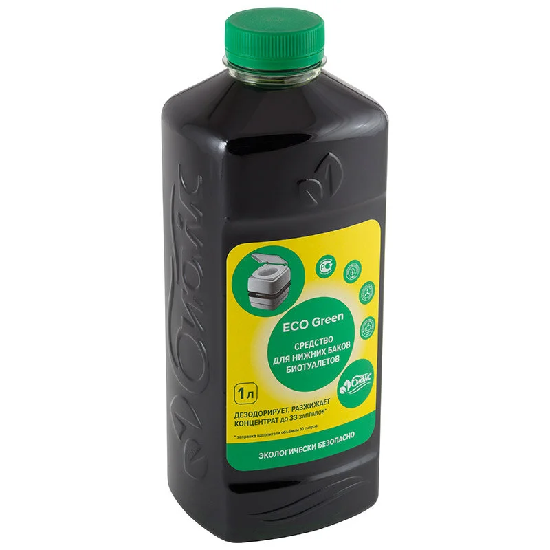 Mallony Средство дезодорирующее для нижних баков туалетов БИОwc ECO Green 1л. 324253-SK