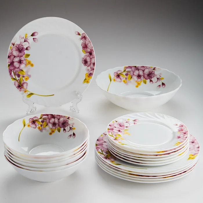 TEROPAL Набор столовый 19 предметов 0019М/40SK Цветущая гортензия