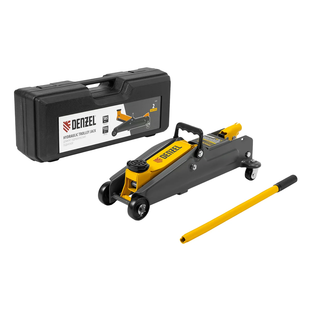 Denzel Домкрат гидравлический подкатной, 2 т, 51231