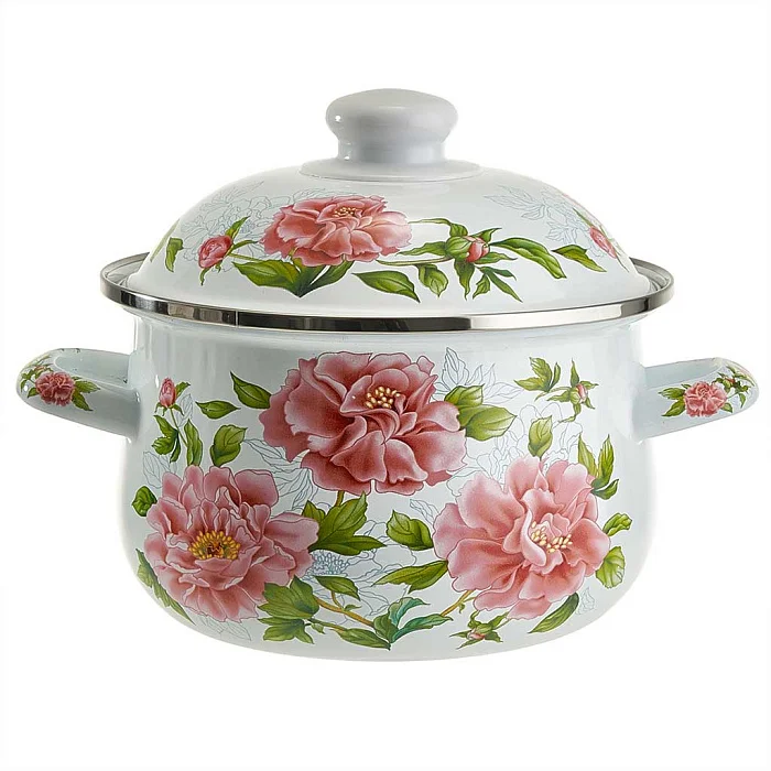 METALLONI Кастрюля 2 л, EM-1501 "Пионы"