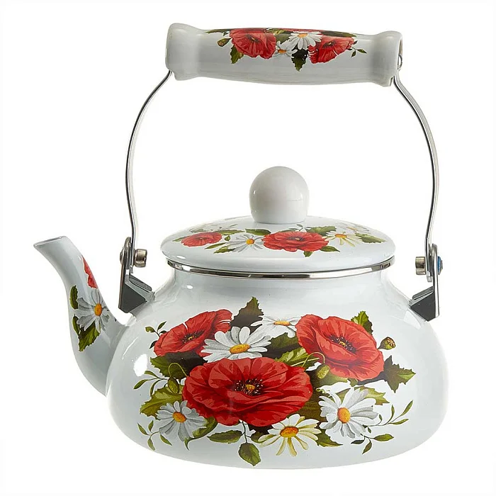 METALLONI Чайник 1,5 л EM-1326 "Маки"