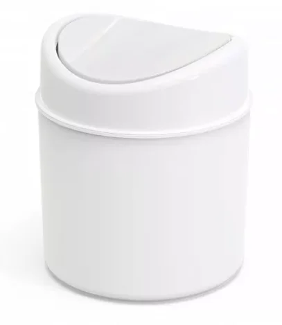 ПОЛИМЕРБЫТ Конт.1л BREEZE БЕЛЫЙ для мусора с плавающей крышкой 39015