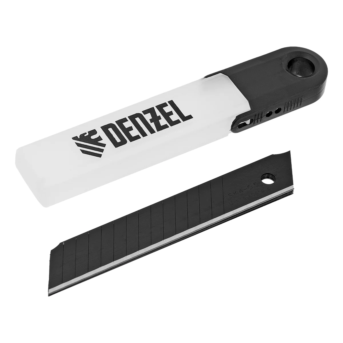 Denzel Лезвия, 18 мм, сталь SK4 - 0,5 мм, супер острые, многосегментные, 5 штук 79308