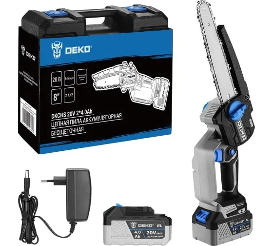 DEKO Пила цепная аккумуляторная бесщеточная DKCHS 063-4483