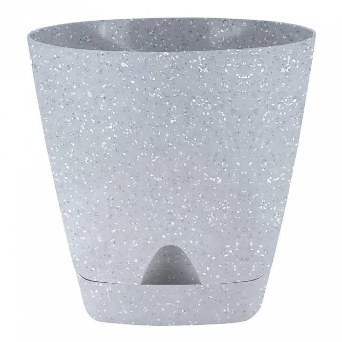 Delta Горшок для цветов InGreen AMSTERDAM 170 мм, 2,5 л с прикорневым поливом IG630010025 светлый камень