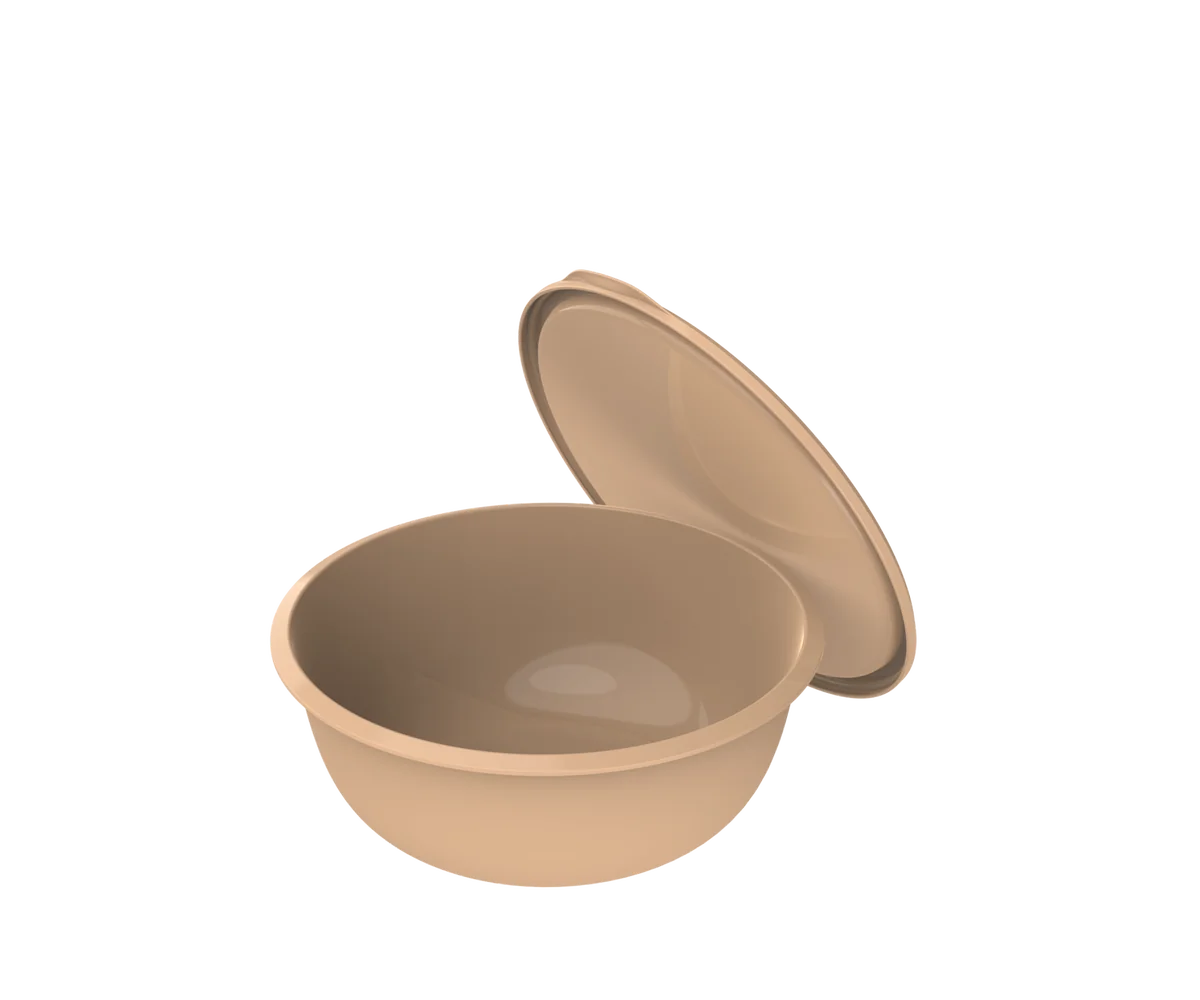 Альт-пласт Миска с крышкой «Шарм» 3,7л АП 581 какао