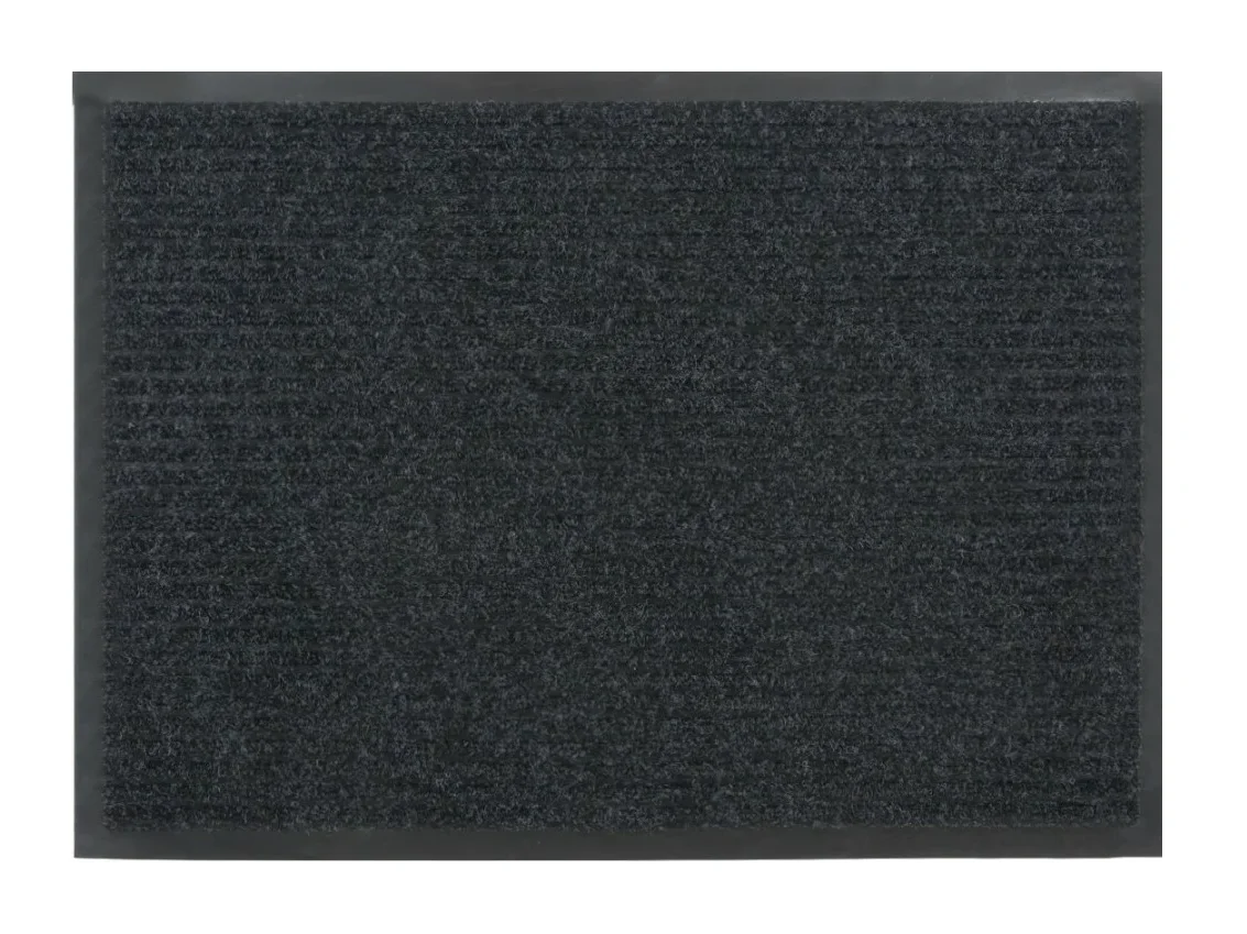 Kovroff Влаговпитывающий ребристый коврик БАРЬЕР 50x80 см, 21402 серый