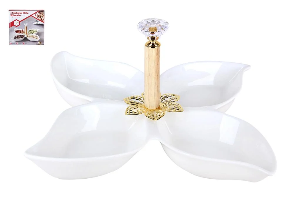 КОРАЛЛ Менажница 4-х секционная 21см ZD20217